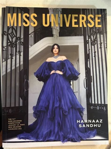 Brand New Miss Universe 2022 Official Program Harnaaz Shandhu New Orleans Usa 12500 Picclick