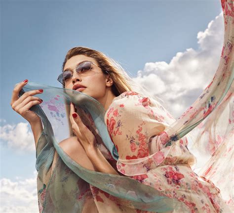 Gigi Hadid Models Vogue Eyewear Spring Summer 2018 Collection