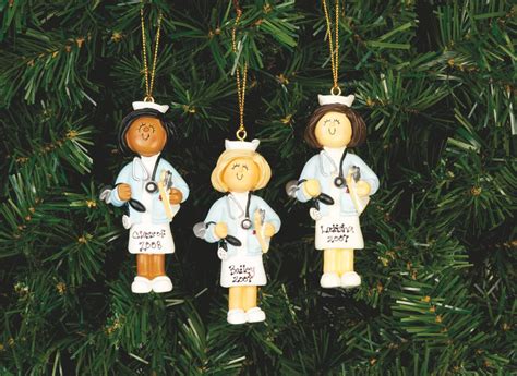 Blonde Female Nurse Ornament Nurse Ornaments Ornaments Christmas Time