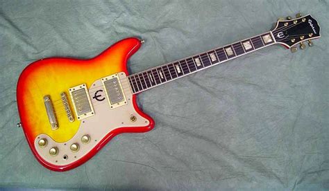 70s Epiphone Cherry Burst Crestwood Epiphone Guitar Electric Guitar