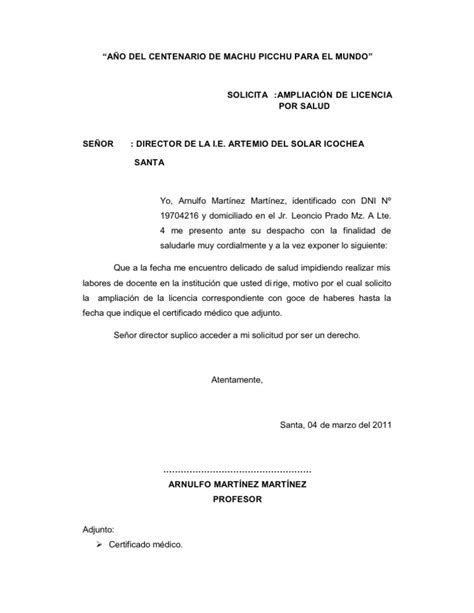 Carta Solicitud De Certificado Medico Financial Report