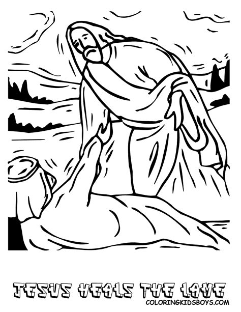 Pool Of Bethesda Coloring Page Coloring Pages