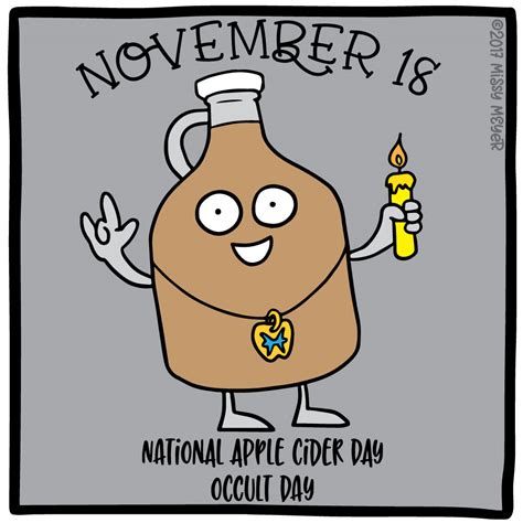 November 18 Every Year National Apple Cider Day Occult Day