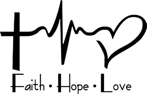 Decal Faith Love Tattoo Text Sticker By Elizabeth In 2020 Faith Hope