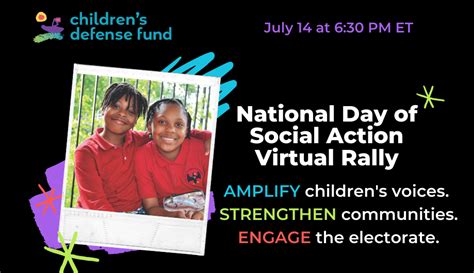 National Day Of Social Action Stand Up For Children—by Voting Ms