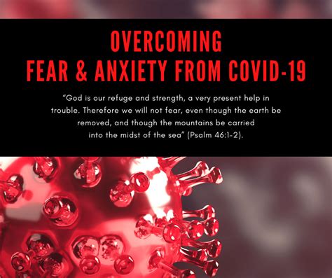 Overcoming Fear And Anxiety From Covid 19 Preeminence Of Christ Ministries