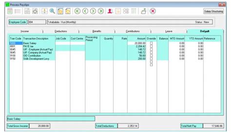 Sage Pastel Payroll Tip How To Process Annual Bonus On An Employee