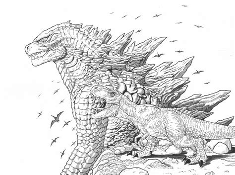 Tyrannosaurus Rex And Godzilla By Amirkameron Godzilla Funny Kaiju