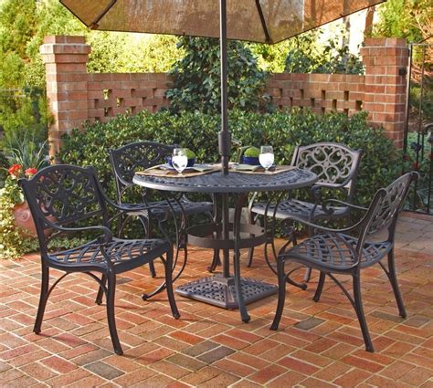 Some of the most reviewed products in metal patio tables are the hampton bay beacon park wicker outdoor patio coffee table with slat top with 711 reviews and the hampton bay beacon. Biscayne 42 inch Cast Aluminum Outdoor Dining Set with 4 ...