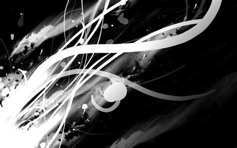 Cool Black And White Abstract Background