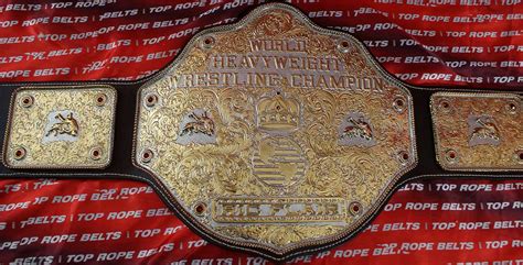 Carved Big Gold World Heavyweight Wrestling Champion Ric Flair Belt