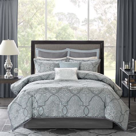 Madison Park Anouk Jacquard 12 Piece Complete Bed Set California King