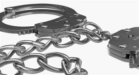 3d leg iron handcuffs