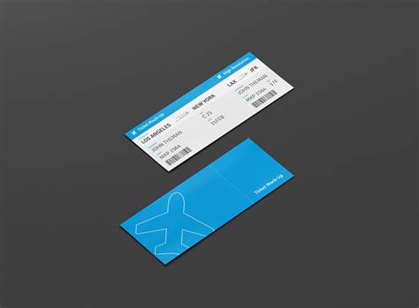 Download Ticket Mockup - Premium and Free Mockups for your awesome Projects by visconbiz