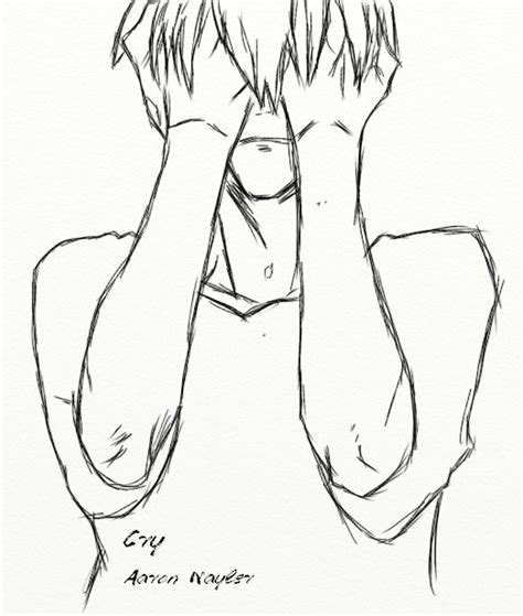 Crying Anime Drawing At Getdrawings Free Download