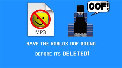 How To Save The Roblox Oof Sound Youtube