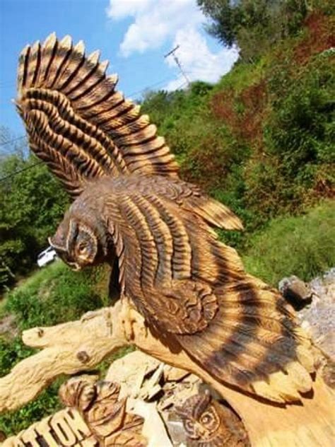 45 Realistic Handmade Wooden Animal Sculptures Hercottage Chainsaw