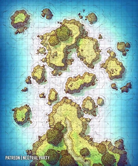 Sea Cliffs Battlemaps Dnd World Map Dungeon Maps Tabletop Rpg Maps