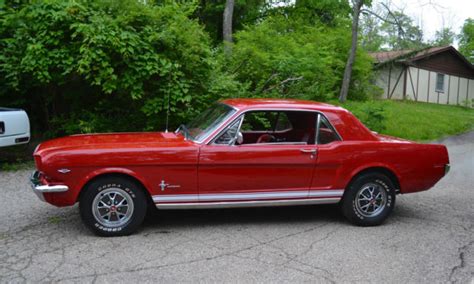 Ford Mustang Coupe 1966 Candy Apple Red For Sale 6r07 1966 Mustang