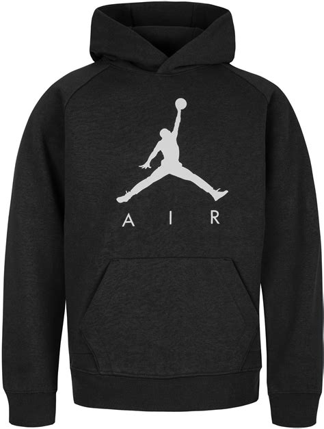 Jordan Boys Fleece Pullover Hoodie Size Small Black Hoodies