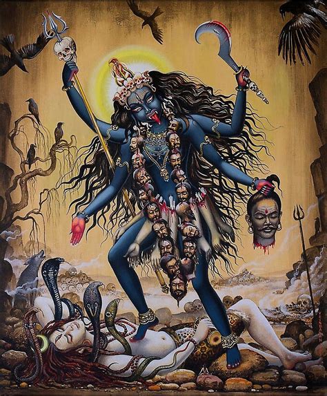 Hindu Cosmos Photo In Goddess Kali Images Kali Goddess Goddess Artwork