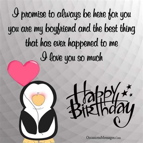 For every girlfriend in the world, her boyfriend's birthday is very special. Romantic Birthday Wishes for Boyfriend - Occasions Messages