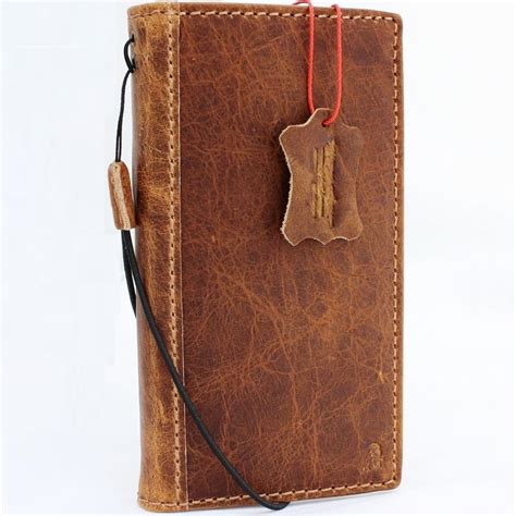 Genuine Real Leather Case For Apple Iphone 8 Plus Book Wallet Cover