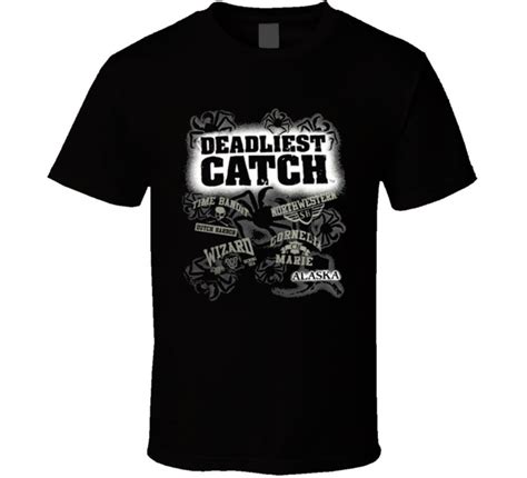 Deadliest Catch Logo Tv Series Black T Shirt In T Shirts From Mens