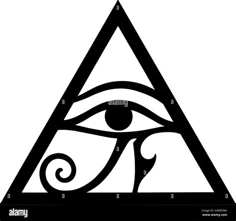 Eye Of Horus Egyptian Protection Symbol Lucky Charm Stock Vector