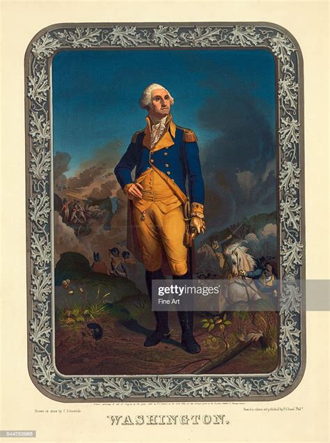 Standing Portrait Of George Washington In Uniform By C Schuessele