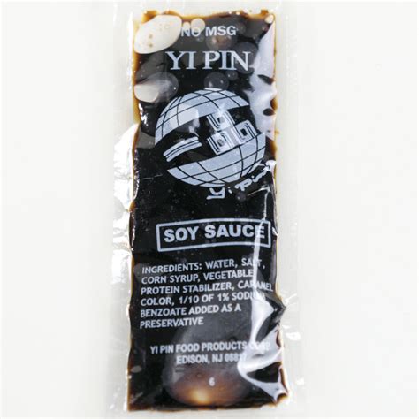 Yi Pin Soy Sauce Packets 8 Grams 400case