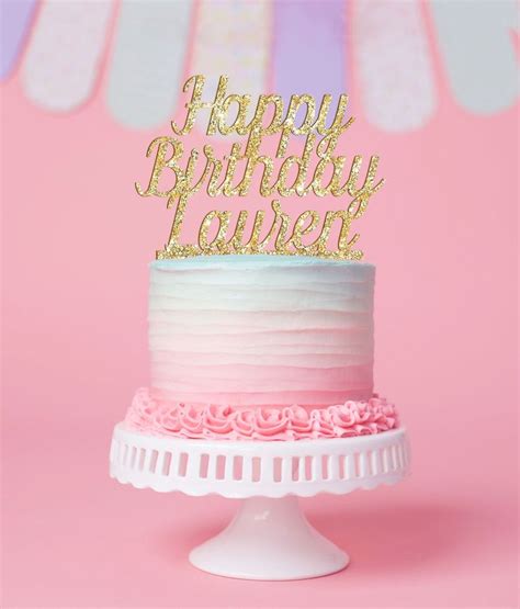 Personalized Birthday Cake Topper For Birthday Cake Topper Etsy In