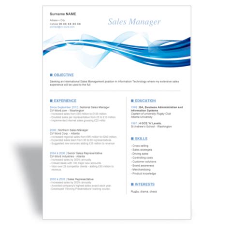 From training new sales recruits to managing the entire sales pipeline, sales managers are expected to have experience in both leadership and business sales. Download word CV Résumé template sales manager