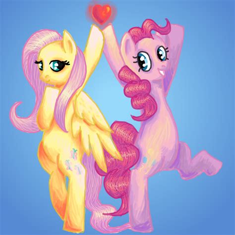 Fluttershy And Pinkie Pie By Ikasama On Deviantart