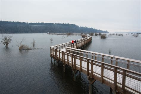 King Tide At The Nisqually Boardwalk Nisqually National Wi Flickr