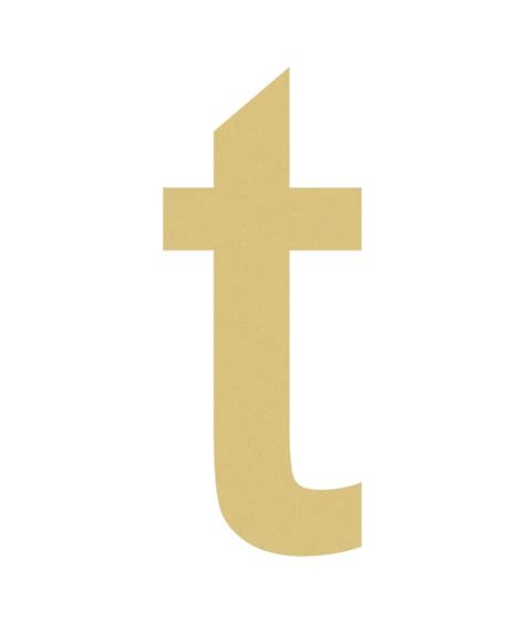 Unfinished Lowercase Letter T Rockwell Paintable Etsy