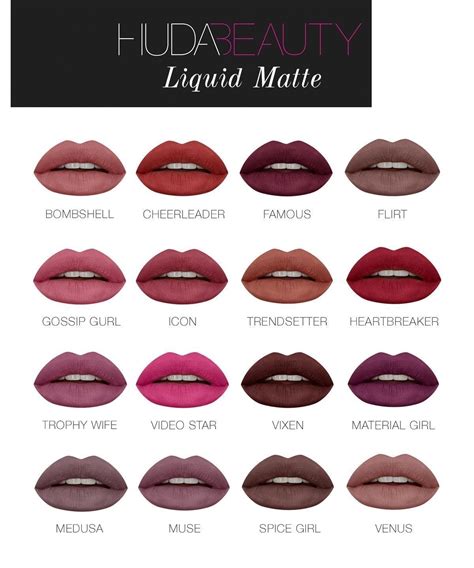 Huda Beauty Liquid Matte Lipstick 16 Pcs Complete Set At Rs 899 Set