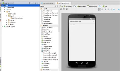 Crear Mi Primera Aplicación En Android Studio Android Studio Faqs