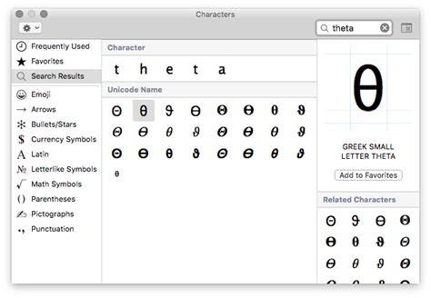 Macos How Do You Type Theta On A Mac Ask Different
