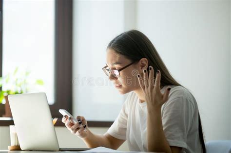 Annoying Phone Call Stock Image Image Of Irritated Expression 3929823