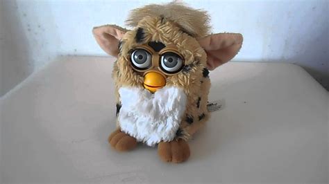 1998 Leopard Print Furby By Tiger Toys Youtube