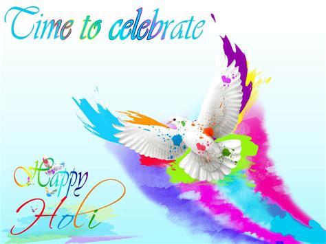 Happy Holi Festival Greetings Wishes Hd 3d Wallpaper