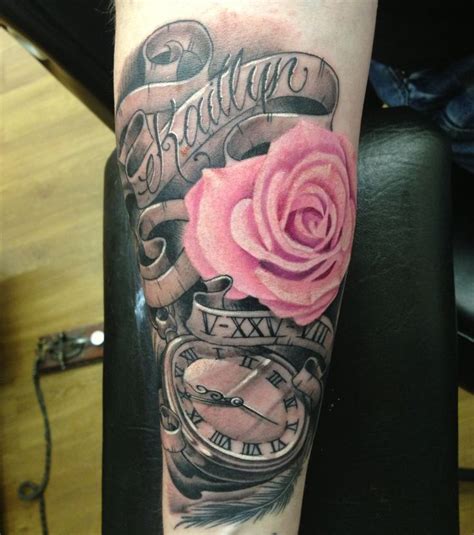 Pages businesses beauty, cosmetic & personal care tattoo & piercing shop legendary tattoos videos rose and pocket watch by bob. Pocket watch and pink rose tattoo