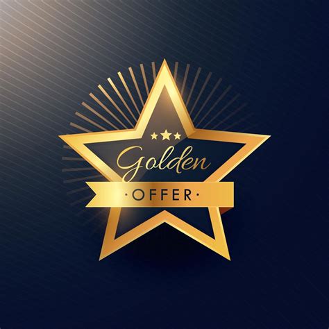 Golden Offer Label Badge Design In Luxury And Premium Style Download