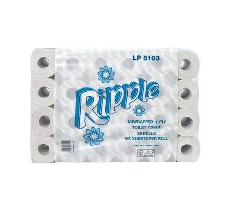 Ripple Unwrapped 1 Ply Toilet Paper Paper 48s Makro