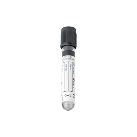 Medical Disposables Supplies Glass Pet Black Cap ESR Vacuum Blood