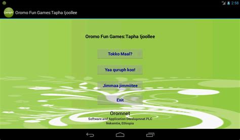 Oromo Fun Gamestapha Ijoollee For Android Apk Download