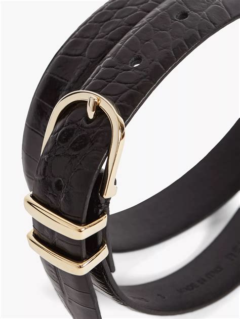 Reiss Kia Leather Snake Skin Belt