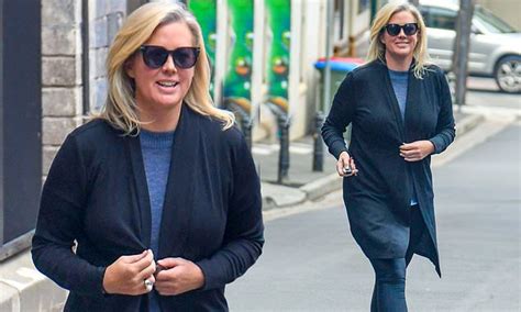Sam Armytage Covers Up With A Long Cardigan As She Returns To Sunrise