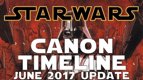 Star Wars Canon Timeline Update June 2017 Youtube